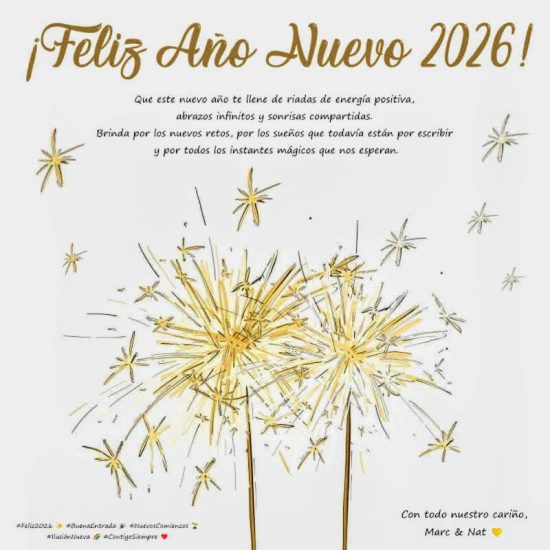 ✨ Bon any nou a tothom! ✨✨ ¡Feliz Año Nuevo a tod@s! ✨